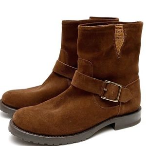 LIKE NEW FRYE NATALIE ENGINEER SUEDE BOOTS